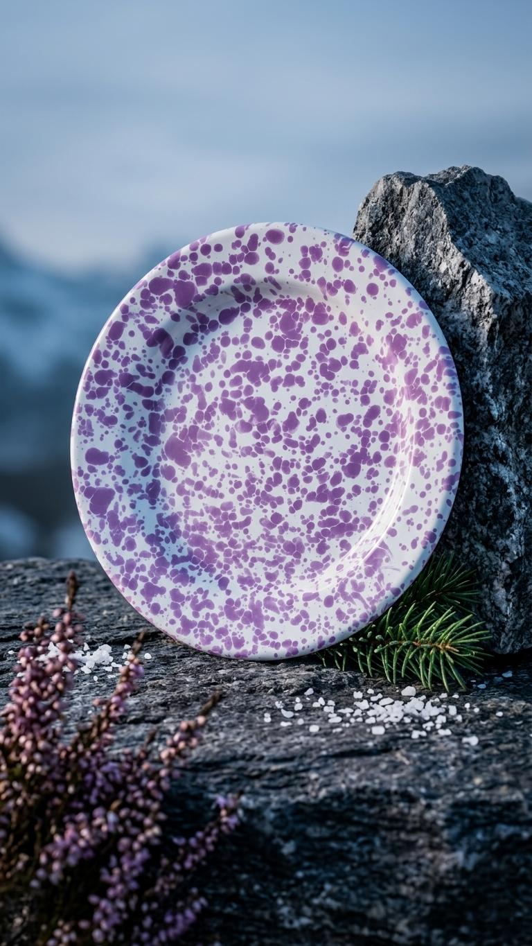 Selemo Plate | 20 cm Speckled Enamel Plate