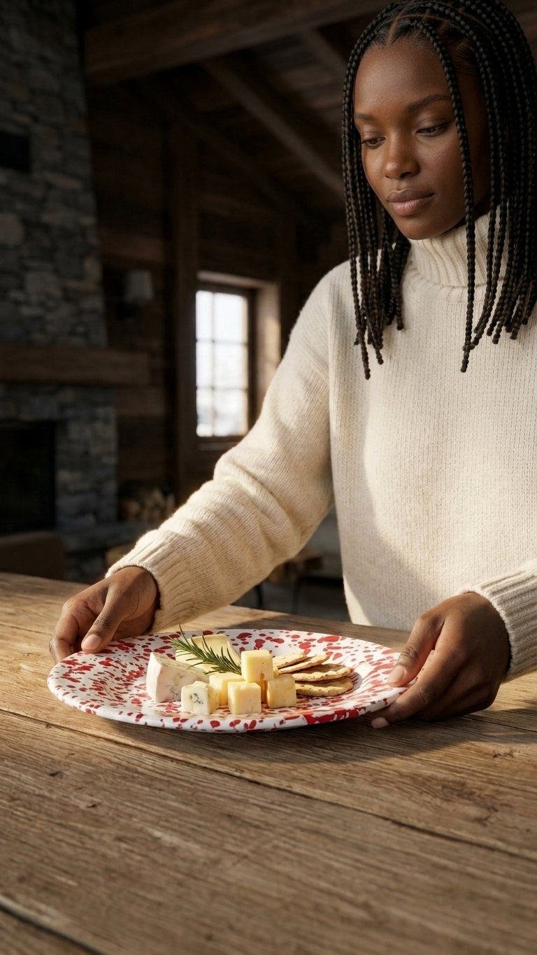 Hoetla Plate | 20 cm Speckled Enamel Plate